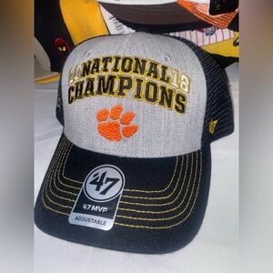 47 Brand Gray and Black National Champions Hat